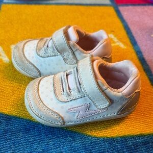 Stride Rite White and Cream Baby Shoes